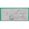 CAD TYPE 22 CLELLES EN TRIEVES ISERE TAXE LOCALE 1 BOITE RURALE B CHICHILIANNE POUR MENS 1856 LETTRE COVER FRANCE