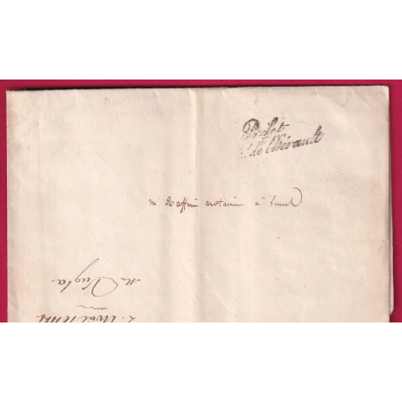 FRANCHISE PREFET DE L'HERAULT MONTPELLIER 1844 POUR LUNEL LETTRE COVER