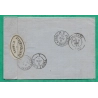 N°29 GC 4305 VITRY LE FRANCOIS MARNE OR ORIGINE RURALE ST AMAND SUR FION POUR SALLELES AUDE 1869 LETTRE COVER FRANCE