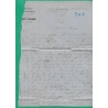 N°29 GC 4305 VITRY LE FRANCOIS MARNE OR ORIGINE RURALE ST AMAND SUR FION POUR SALLELES AUDE 1869 LETTRE COVER FRANCE