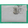 N°60A GC 788 CAVAILLON VAUCLUSE BOITE RURALE A CHEVAL BLANC POUR ALGER ALGERIE 1874 LETTRE COVER FRANCE