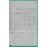 N°60A GC 788 CAVAILLON VAUCLUSE BOITE RURALE A CHEVAL BLANC POUR ALGER ALGERIE 1874 LETTRE COVER FRANCE