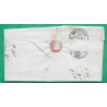 N°13A PAIRE PC 2906 SISTERON BASSES ALPES POUR MARSEILLE BOUCHES DU RHONE 1856 LETTRE COVER FRANCE