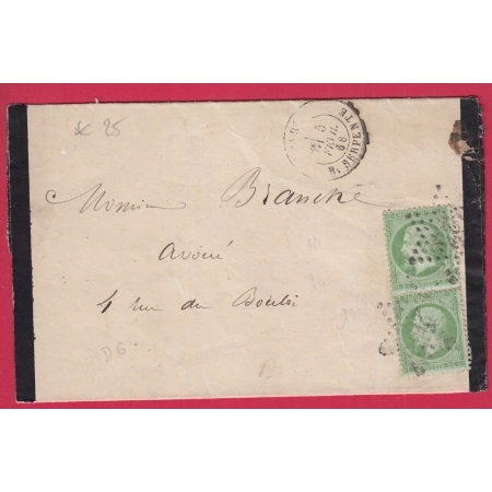 N°20 PAIRE PARIS ETOILE 28 R SERPENTE POUR PARIS LETTRE COVER