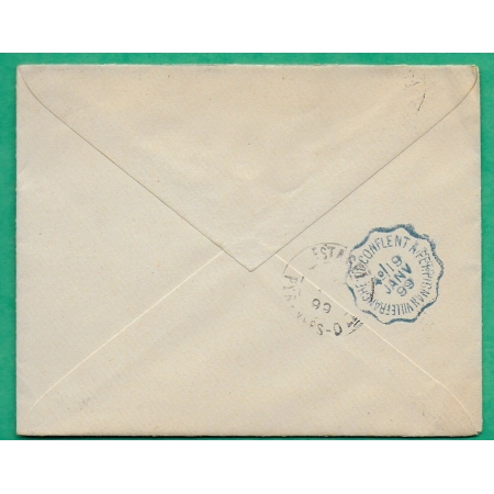 N°90 SAGE CAD PRADES PYRENEES ORIENTALES CONVOYEUR LIGNE BLEU VERSO VILLEFRANCHE DE CONFLENT A PERPIGNAN 1899 FRANCE