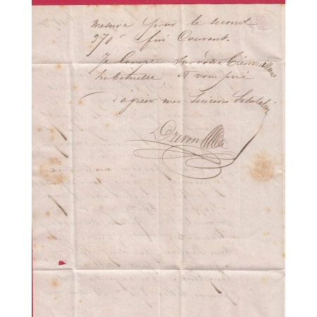 N°14 BLEU NOIR PC 3727 MEDEAH ALGERIE POUR MARSEILLE LETTRE COVER