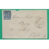 N°90 SAGE CAD TYPE 18 GARE DE VIERZON CHER POUR BIGNY 1881 LETTRE COVER FRANCE
