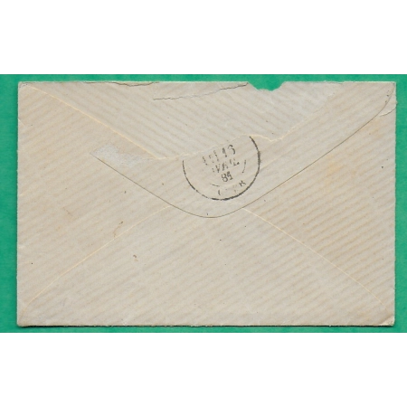 N°90 SAGE CAD TYPE 18 GARE DE VIERZON CHER POUR BIGNY 1881 LETTRE COVER FRANCE