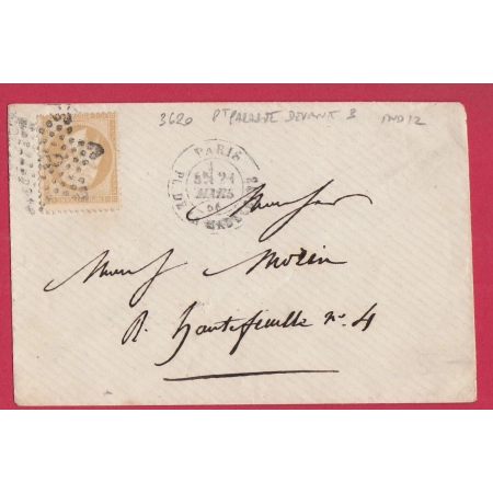 N°21 PARIS ETOILE 3 VARIETE 3620 POINT PARASITE DEVANT 3 PL DE LA MADELEINE  POUR PARIS  LETTRE COVER