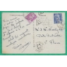 N°812 MARIANNE GANDON + 811 UTILISATION TAXE POSTE RESTANTE CARTE POSTALE SIXT HAUTE SAVOIE POUR ST FLOUR CANTAL 1949