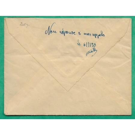 N°240 MERSON SEUL SUR LETTRE EXPRES STE MAXIME SUR MER VAR POUR CAP BRUN 1930 COVER FRANCE