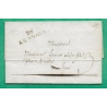 MARQUE 37 LE PEAGE DE ROUSSILLON ISERE DEPART ANJOU POUR LYON RHONE 36x12 1823 LETTRE COVER FRANCE