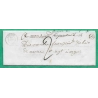CAD TYPE 15 LONGUE MAINE ET LOIRE BOITE RURALE B LA LANDE CHASLES POUR ANGERS 1847 LETTRE COVER FRANCE