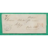 CAD TYPE 15 BUREAU DE LA MAISON DU ROI PARIS PP ROUGE POUR AUBIGNY EN ARTOIS PAS DE CALAIS 1843 LETTRE COVER FRANCE