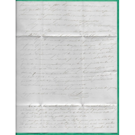 CAD TYPE 15 USTARITZ BASSES PYRENEES TAXE MANUSCRITE 20 DOUBLE PORT POUR PARIS 1848 LETTRE COVER FRANCE