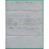 N°29 GC 4557 LANGOIRAN GIRONDE BUREAU SUPPLEMENTAIRE POUR ST QUENTIN AISNE 1869 LETTRE COVER FRANCE