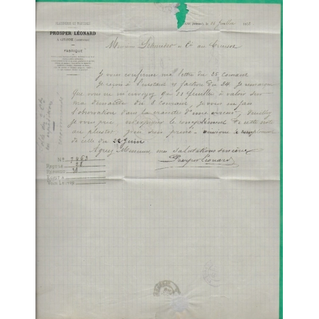 N°60A GC 3352 SEDAN ARDENNES OR ORIGINE RURALE GIVONNE POUR LE CREUSOT SAONE ET LOIRE 1872 LETTRE COVER FRANCE