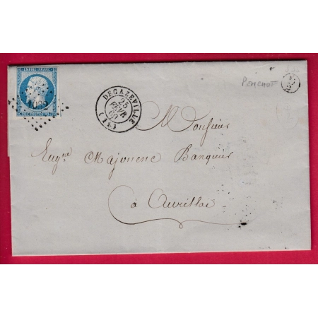 N°14 PC 1082 DECAZEVILLE AVEYRON BOITE RURALE SUPPLEMENTAIRE D2 PENCHOT POUR AURILLAC CANTAL LETTRE COVER FRANCE