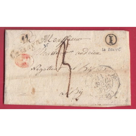 CURSIVE 11 CASSAGNES AVEYRON T12 RODEZ BOITE RURALE I LA SELVE DECIME RURAL POUR ALBI TARN LETTRE COVER
