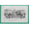N°102 PAIRE SAGE CAD MARSEILLE DEPART CARTE POSTALE PALAIS LONGCHAMP POUR MANTES SEINE ET OISE 1900 LETTRE COVER FRANCE