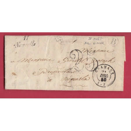 CURSIVE 11 NAUCELLE AVEYRON CAD TYPE 15 CRAMAUX TARN BOITE RURALE B ST JUST SUR VIAUR POUR REQUISTA LETTRE COVER