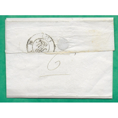 CAD TYPE 13A BELLE ISLE EN MER LE PALAIS MORBIHAN PP NOIR POUR CAEN CALVADOS 1834 LETTRE COVER FRANCE