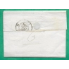 CAD TYPE 13A BELLE ISLE EN MER LE PALAIS MORBIHAN PP NOIR POUR CAEN CALVADOS 1834 LETTRE COVER FRANCE