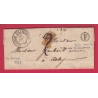 CAD TYPE 15 VALENCE D'ALBIGEOIS TARN BOITE RURALE F VILLENEUVE POUR ALBI 1848 LETTRE COVER