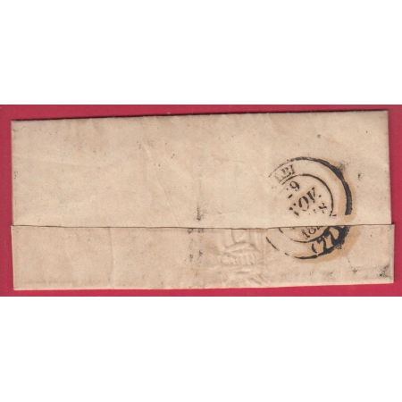 CAD TYPE 15 VALENCE D'ALBIGEOIS TARN BOITE RURALE F VILLENEUVE POUR ALBI 1848 LETTRE COVER
