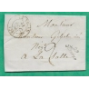 CAD TYPE 13 LE VIGAN GARD + CURSIVE SUMENE POUR LA SALLE 1841 LETTRE COVER FRANCE