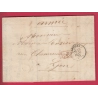 GUERRE 1870 ANTIBES ALPES MARITIMES PP ROUGE 23.01.1871 27EME REGIMENT DE LIGNE LETTRE COVER
