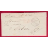 GUERRE 1870 SERQUIGNY EURE 13.11.1870 SERVICE MILITAIRE PP ROUGE POUR ORBEC CALVADOS LETTRE COVER