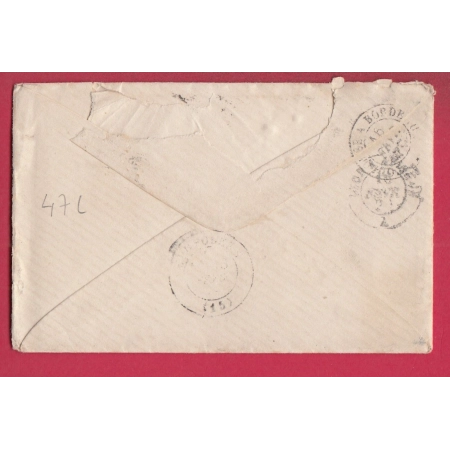 GUERRE 1870 GARDE MOBILE LYON RHONE POUR CONFOLENS CHARENTE 10 FEVRIER 1871 LETTRE COVER