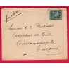 N°75 PARIS R DES BATIGNOLLES 1894 POUR CONSTANTINOPLE TURQUIE TURKEY BFE TARIF IMPRIME LETTRE COVER