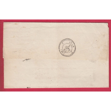 TAXE N°2 PREOBLITERE DE LYON 1862 POUR LYON LETTRE COVER