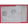 N°22 PRECUSEUR APRES LE DEPART 21 ET 22 NOV 1865 GC 1989 LAVAUR TARN POUR CASTRES LETTRE COVER