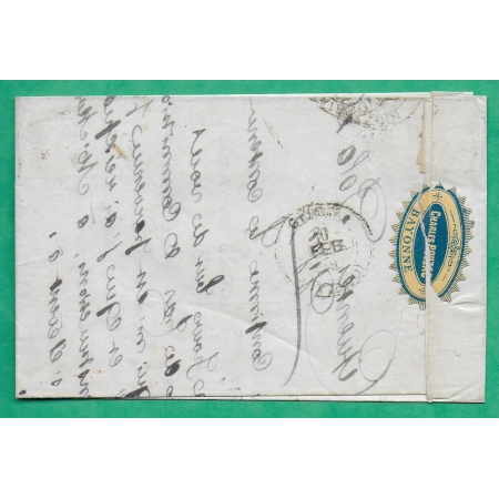 N°91 SAGE CAD TYPE 18 BAYONNE BASSES PYRENEES POUR GIJON ESPAGNE SPAIN 1879 LETTRE COVER FRANCE