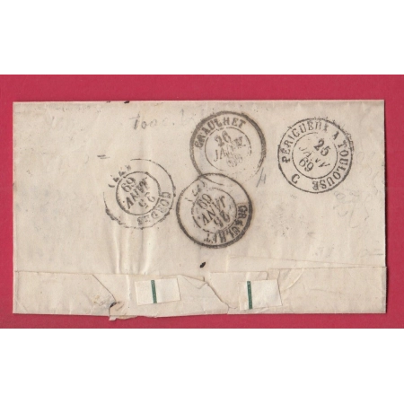 N°29 GC 1131 CORDES TARN BOITE RURALE X MILHARS POUR GRAULHET LETTRE COVER