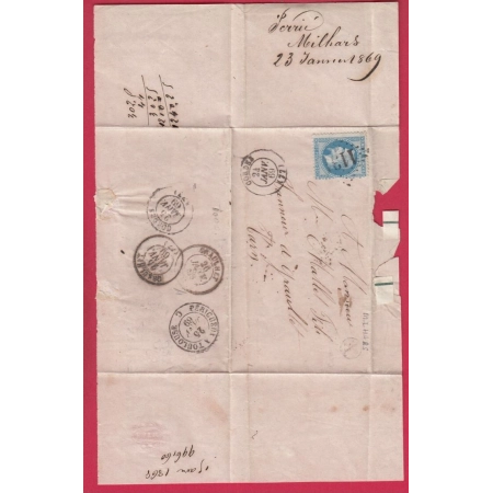 N°29 GC 1131 CORDES TARN BOITE RURALE X MILHARS POUR GRAULHET LETTRE COVER