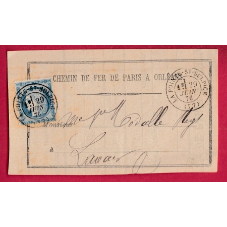 N°60 CAD TYPE 17 LA POINTE ST SULPICE TARN DEVANT DE LETTRE COVER