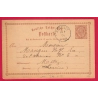ALSACE LORRAINE ENTIER 1/2 GR REMILLY MOSELLE 1874 POUR METZ LETTRE COVER