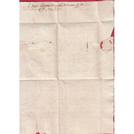 MARQUE DE RABASTEN LENAIN N°1 1766 TARN POUR LAYRAC SUR TARN HAUTE GARONNE LETTRE COVER