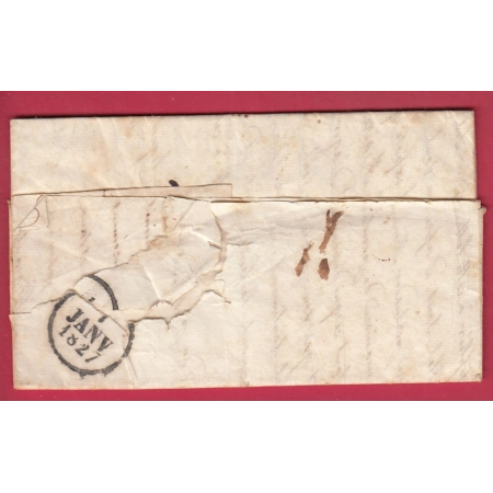 MARQUE 79 MORTAGNE SUR SEVRE VENDEE POUR NIORT DEUX SEVRES 1827 INDICE 11 LETTRE COVER