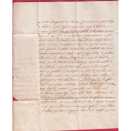 MARQUE 79 MORTAGNE SUR SEVRE VENDEE POUR NIORT DEUX SEVRES 1827 INDICE 11 LETTRE COVER