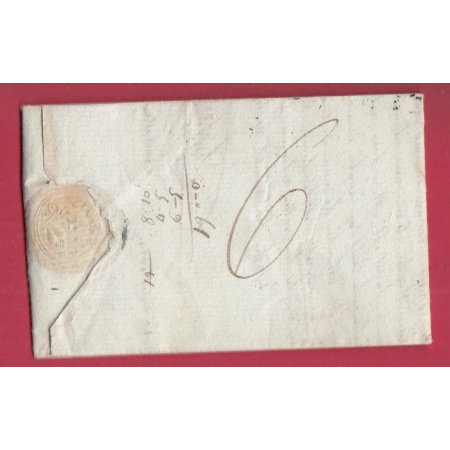 MARQUE P79P FONTENAY LE COMTE VENDEE 1819 POUR ST MARTIN DE GURCON GURSON DORDOGNE LETTRE COVER