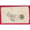 CAD TYPE 14 CAMARES AVEYRON BOITE RURALE J FAYET DECIME RURAL POUR VOIRON ISERE 1840 LETTRE COVER