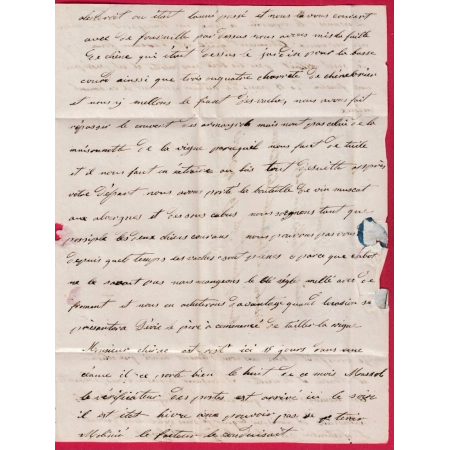 CAD TYPE 15 ST AFFRIQUE AVEYRON BOITE RURALE E SALZE POUR PARIS 1849 LETTRE COVER