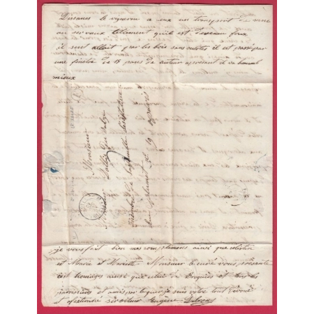 CAD TYPE 15 ST AFFRIQUE AVEYRON BOITE RURALE E SALZE POUR PARIS 1849 LETTRE COVER
