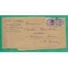 N°108 PAIRE BLANC BANDE DE JOURNAL REVUE DE PROVENCE MARSEILLE POUR TADOUSSE USSAU BASSES PYRENEES 1909 COVER FRANCE