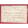 MARQUE DE GAILLAC TARN LENAIN N°1 1758 INDICE 13 POUR BEZIERS HERAULT TEXTE DE CADALEN LETTRE COVER